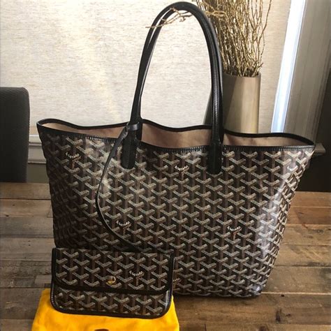 black goyard st louis tote|authentic goyard st louis tote.